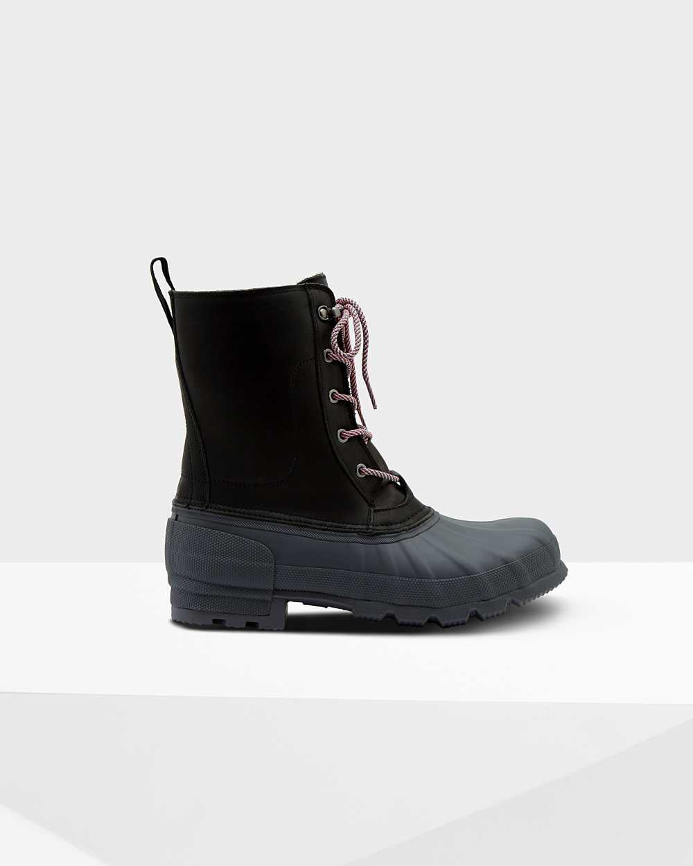 Botas Invierno Hombre - Hunter Original Insulated Pac Negras/Gris - XPGHKV-509 - Negras/Gris